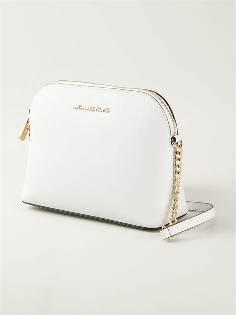 michael kors black and white crossbody|michael kors white purse small.